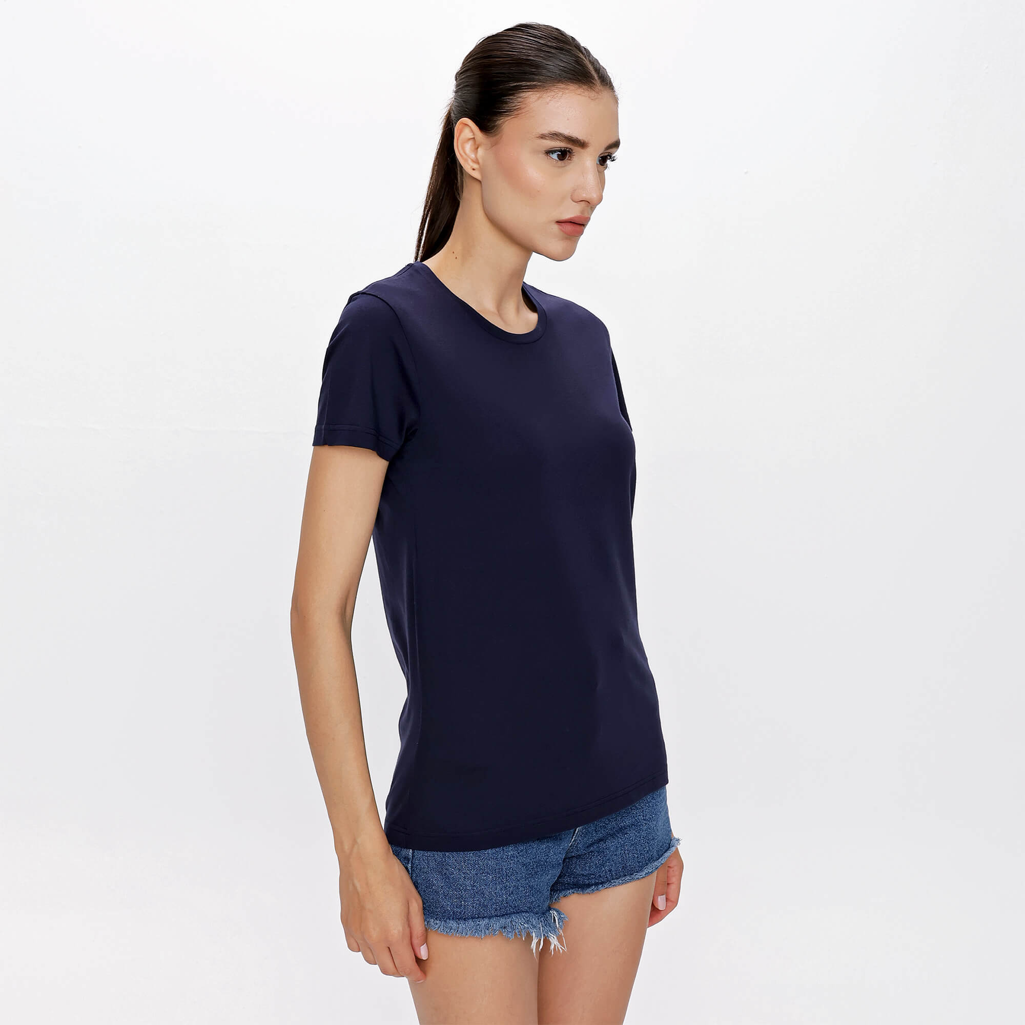 Moncler - Navy Blue Cotton Moncler Arms Tshirt